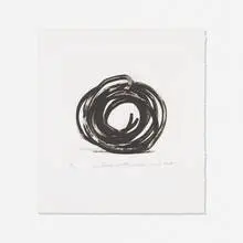 Bernar Venet, Three Indeterminate Lines, 2008, direct gravure, aquatint, etching drypoint