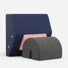 Os & Oos, Keystone chair, 2014, upholstery, ash