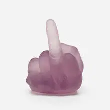 Study of Perspective in Glass (Violet) by Ai Weiwei, 2018-2019, cast Murano glass, sold Nov 2020