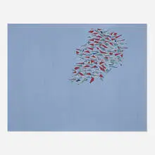 Blue Red Blue on Blue by Robert Goodnough, 1978, acrylic and oil on canvas, sold Nov 2020