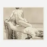 Philip Pearlstein, Two Nudes on Old Indian Rug