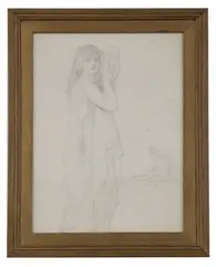 Henry Ryland, Henry Ryland (1856-1924) A lady holding a pitcher