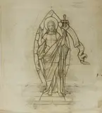 George Daniels, 'George Daniels (1854-1940) Designs for stained glass 1. St. Mary's Church