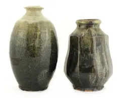 Mike Dodd (b.1943) by Mike Dodd, a stoneware bottle vase, sold Jul 2021