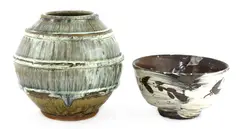 Mike Dodd (b.1943) by Mike Dodd, a stoneware vase, sold Jul 2021