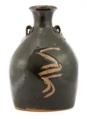 Trevor Corser (1938-2015) by Trevor Corser, a stoneware bottle vase, sold Jul 2021