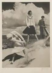 Norman Parkinson, Norman Parkinson (1913-1990) 'Le Touquet' 1939 platinum print, mounted and framed and glazed. 75.5 x 64.5cm overall