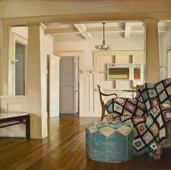 Maxwell Hendler, Dining Room, 1966, oil on canvas