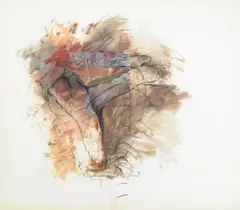 Richard Jackson, Re-drawing the Foot, 1970, pigment, oil stick and oil on paper