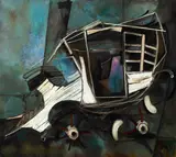 Edgar Louis Ewing, Old Coach, 1949, oil on canvas