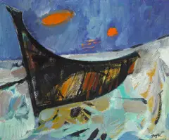 Jack Zajac, Untitled (Bird), oil on linen