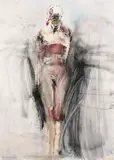 Manuel Neri, Sweetwater No. 5, 1995, charcoal, dry pigment and water on paper