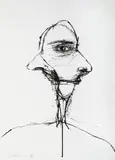 Nathan Oliveira, Portrait of a Man, 1968, ink on paper