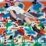 Sandow Birk, Noillie Nose Grind (Skater #3), 1994, acrylic and spray paint on canvas