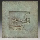 Robert Graham, Franklin Delano Roosevelt Memorial Plaque, Social Programs, 1996, bronze relief with unique patina