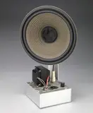 Alan Rath, Desk Accessory II, 1991, mixed media mechanical sculpture