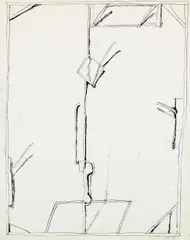 Craig Kauffman, Untitled, 1978; Untitled, 1978; Untitled, 1978; Untitled, 1979 (4), ink on paper