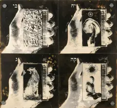 Untitled by Wallace Berman, 1978, positive image verifax collage on board, sold Nov 2007