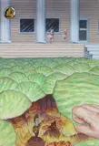 Jim Shaw, Dream Object (After Searching for an Experimental Movie ...), 1998, gouache on ragboard mounted on plywood