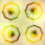 Judy Chicago, Pasadena Lifesavers Yellow Series #5, 1969 / 1970