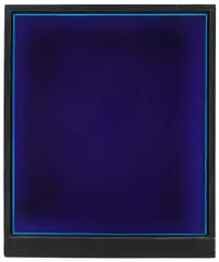 Dark Color #2 by Eric Orr, 1988, oil on canvas on panel with lead-wrapped wood, sold Nov 2007