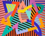 Charles Fuhrman, Slam Dance, 1986, oil on canvas