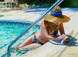 Susan Clover, Cool Reading, 1998, oil on canvas
