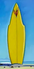 Hank Pitcher, Yellow Surf Board, 2007, acrylic on masonite