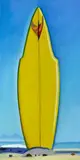 Hank Pitcher, Yellow Surf Board, 2007, acrylic on masonite