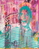 Ryuta Nakajima, Untitled, 1993, acrylic and spray paint on canvas