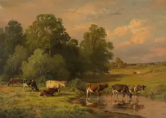 Thomas Bigelow Craig, Late Afternoon Sunshine, 1887, oil on canvas