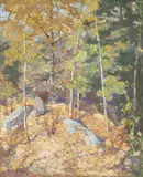 Henry Hobart Nichols, Indian Summer, oil on canvas