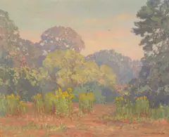 Alfred Jansson, A Path through the Goldenrod, 1929, oil on canvas