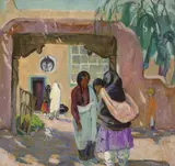 Catharine Carter Critcher, Artist's Studio in Taos, New Mexico, oil on canvas