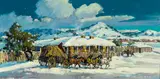 Marjorie Reed, Leaving Hubell's Trading Post on Winter Eve