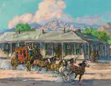 The Aztec House, Tombstone, Arizona by Marjorie Reed, 1984, oil on canvas, sold Dec 2007
