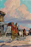 Marjorie Reed, Old West Sunset; Night-Time Staging (2)