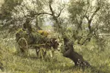 Clark Hulings, Through an Olive Grove