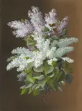 Raoul M. de Longpre, Still Life of Lilacs