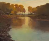 Julian Rix, A River among Autumn Trees