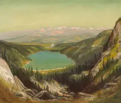 James Everett Stuart, Donner Lake (No. 1761), 1912, oil on canvas
