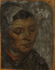 Contemplation by Joseph Raphael, oil on canvas on panel, sold Dec 2007
