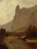 Harvey O. Young, A View Along the Merced River, Yosemite Valley, 1874, oil on canvas
