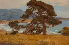 Eugen Neuhaus, Carmel Shores, oil on board