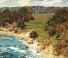 Dedrick Brandes Stuber, Pebble Beach, oil on board