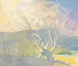 Thomas McGlynn, Morning, Pebble Beach, oil on canvas