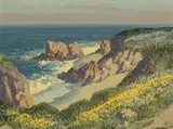 Carl Sammons, Carmel by the Sea, oil on canvas board
