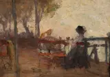 Joseph Raphael, Seated Women on a Veranda