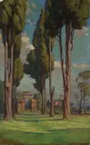 Frank Tolles Chamberlin, Rome, 1910, oil on canvas