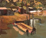 August François Gay, Untitled (Pier); Bayside Homes (double-sided)